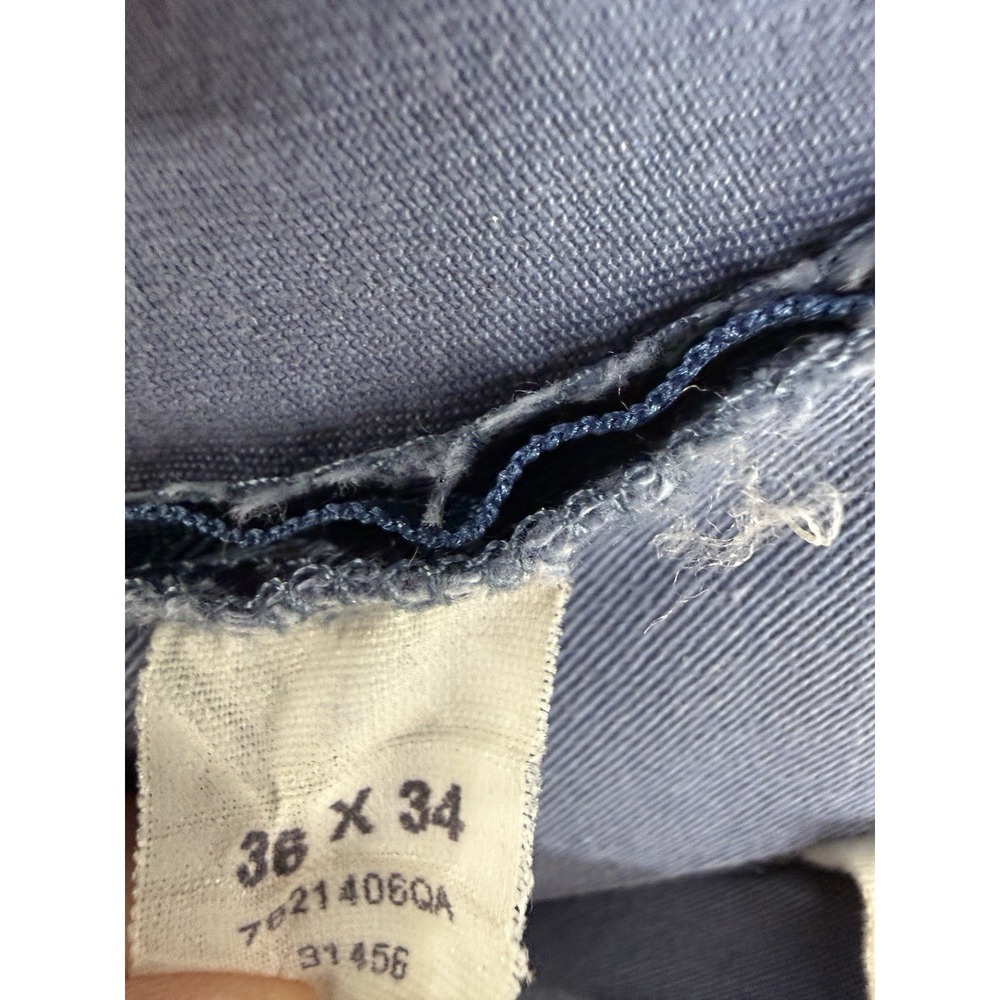 Vintage Polo Ralph Lauren Men's Blue Gordon Pants Size 36x34‎ (32") 100% Cotton - Picture 7 of 8